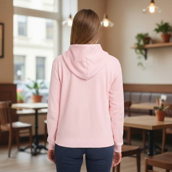 NEW Official Nintendo Princess Peach Pink Hoodie - Gamer Girl S - XL – Soft Pink - Picture 10 of 11